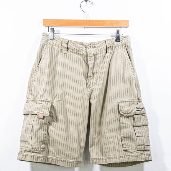 Quiksilver PinStripe Heavyweight Cargo Shorts 30 Surf Skate Streetwear - Picture 1 of 9